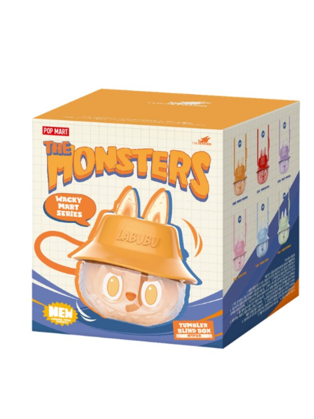 💛2/$40 POP MART The Monsters Tumbler Bubble Blue POPNOW SEALED Labubu